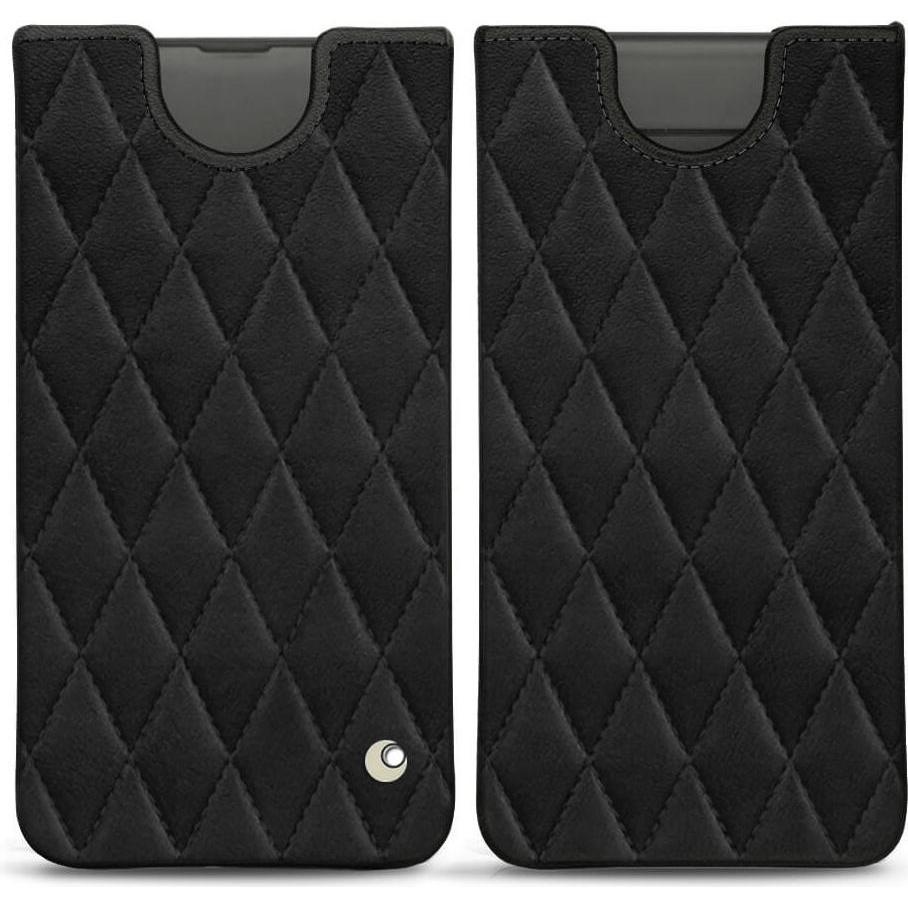 Noreve Lederschutzhülle (Samsung Galaxy S10), Smartphone Hülle, Schwarz