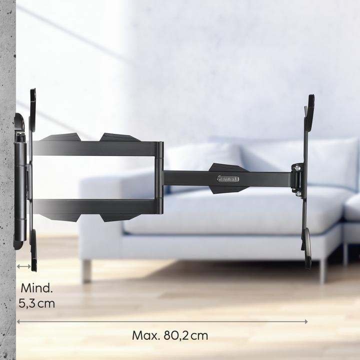Immagine prodotto Hama Staffa da parete per TV (Muro, 65", 25 kg)