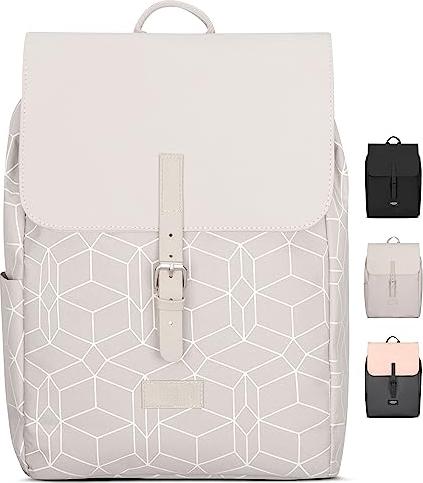 Produktbild Only-Bags.Store Rucksack Small Beige Pattern - Ida - Kleiner Rucksack für Freizeit, Uni oder City - Mit Laptopfach (10 l)