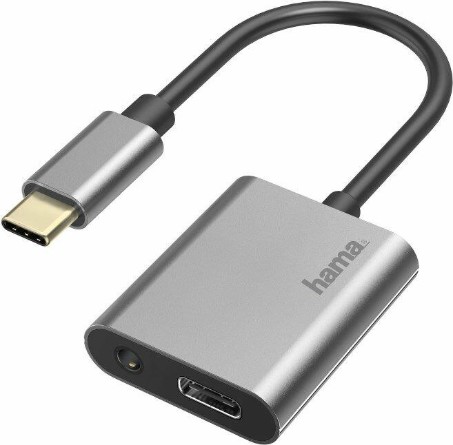 Image du produit Hama 2in1 USB-C vers prise casque / Adaptateur de chargement