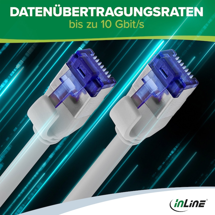 Produktbild InLine Patchkabel Slim (S/FTP, CAT6a, 30 m)
