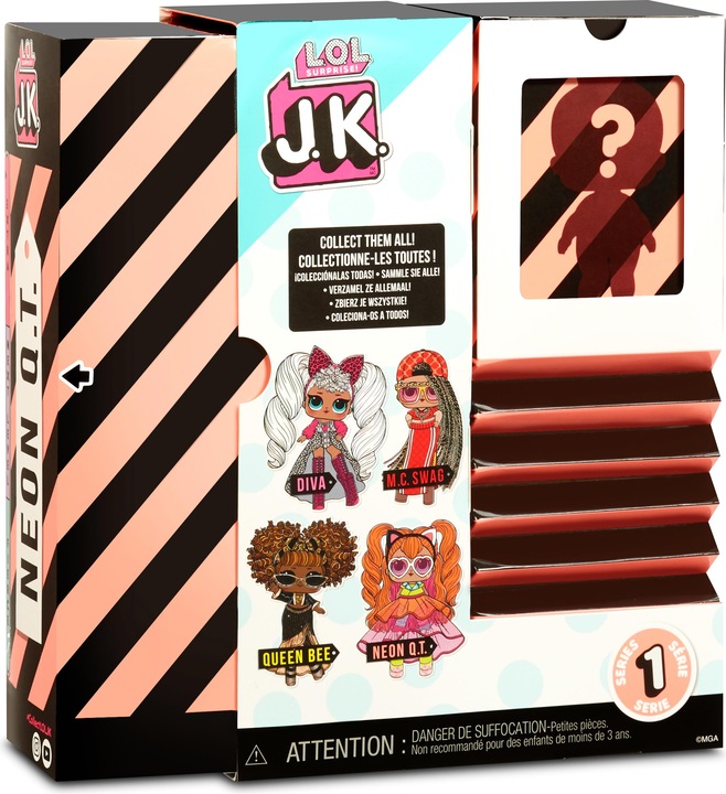 Produktbild MGA LOL JK Mini Fashion Doll NEON Q.T.