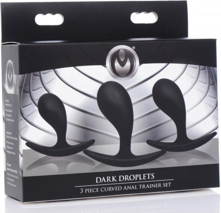 Produktbild Master Series Dark Droplets gebogener Analtrainer 3teiliges Set