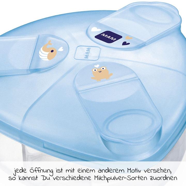 Image du produit MAM Milk Powder Box, distributeur de lait en poudre, baleine/grenouille