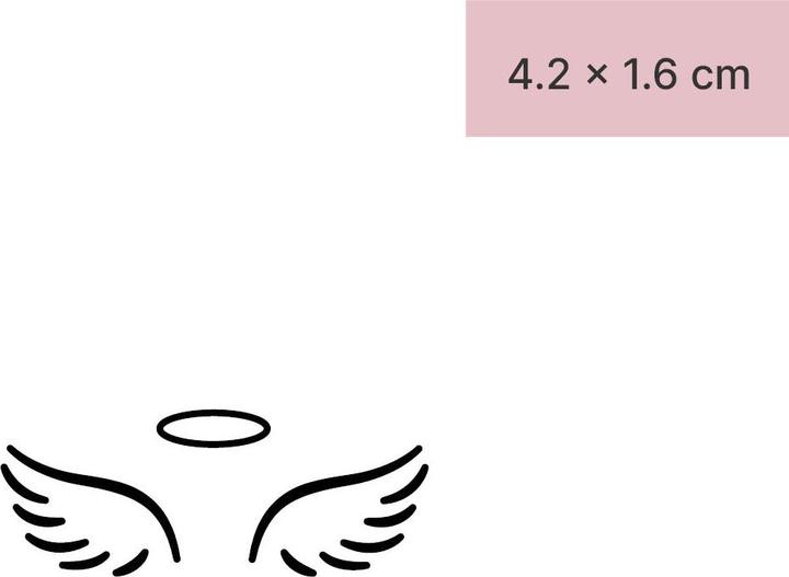 Produktbild minink Temporäres Tattoo – Minimalistischer Engel