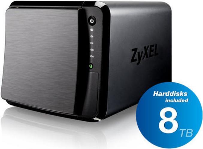 Actual product image Zyxel Nas542-8t (2 x 4 TB, Serial ATA Drive)