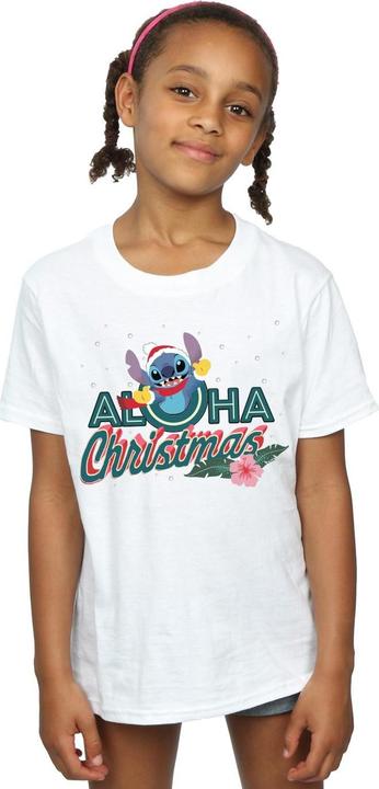 Immagine prodotto Disney Lilo And Stitch Aloha Christmas Maglietta Ragazze (152, 158)