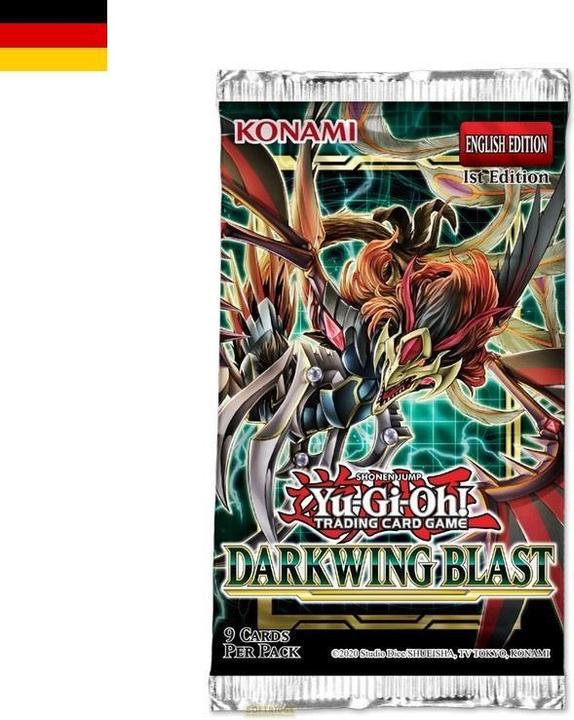 Actual product image Yu-Gi-Oh ! - Darkwing Blast - German (German, Booster Pack)