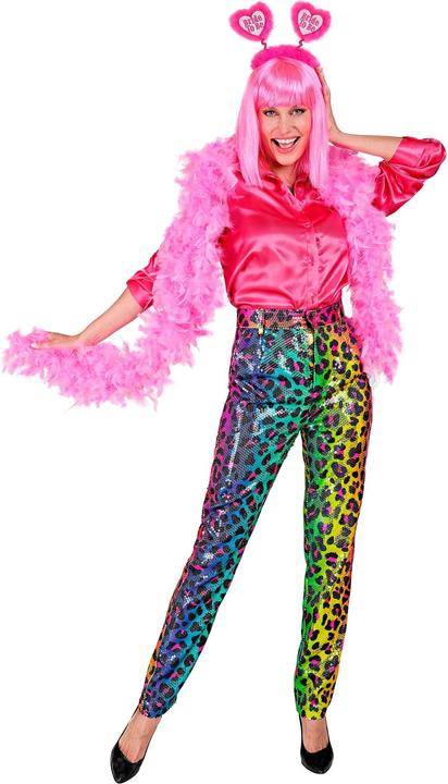 Actual product image Widmann Sequin trousers in leopard look Rainbow (M)