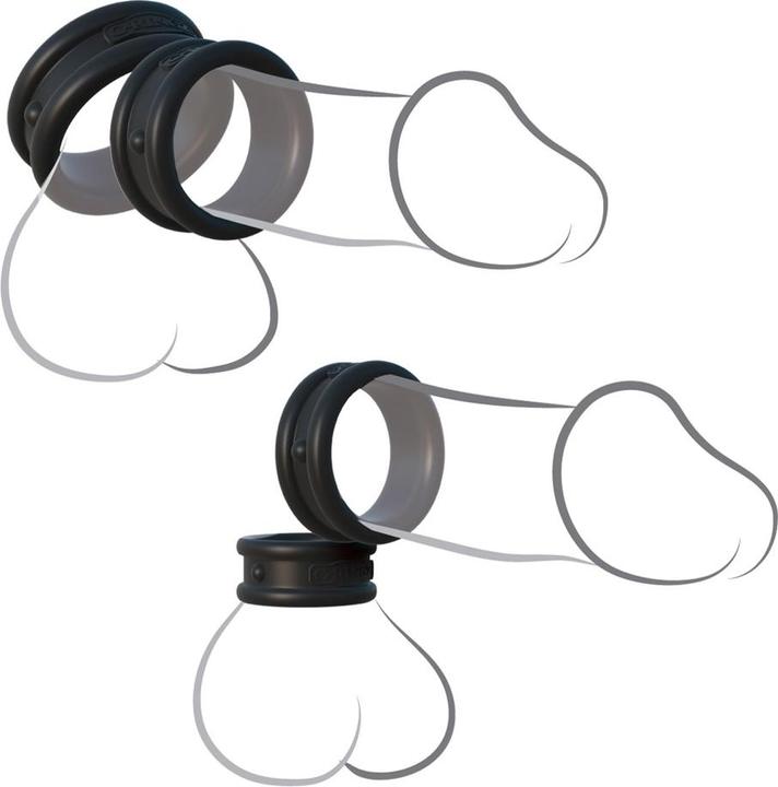 Image du produit Pipedream Anneaux en silicone de largeur maximale (2.80 cm)