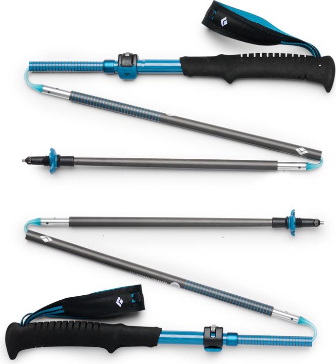 Black Diamond Trekkingst?cke Distance Carbon FLZ (anthrazit/blau, 1 Paar, 110-125 cm) (110 - 125 cm)