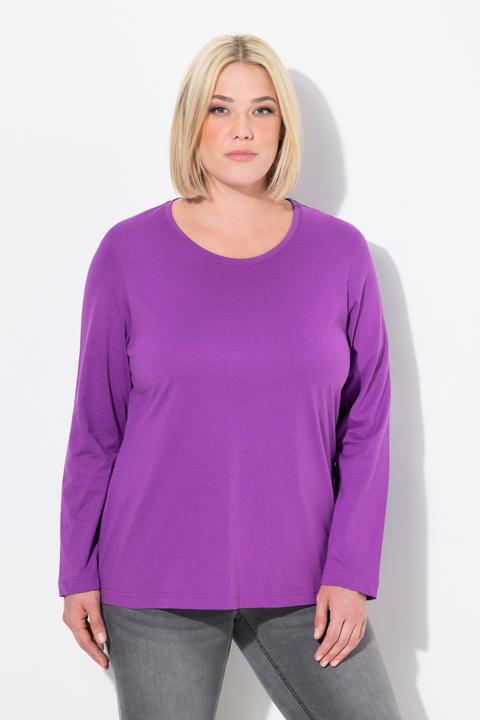 Produktbild Ulla Popken Shirt, Slim, Rundhalsausschnitt, Langarm (58)