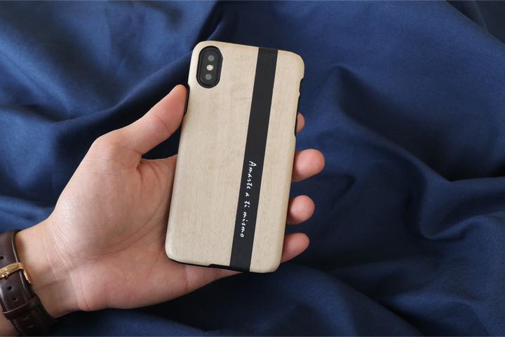 Actual product image Man&Wood SmartPhone case iPhone X/XS diario black (Apple iPhone X, Apple iPhone XS)