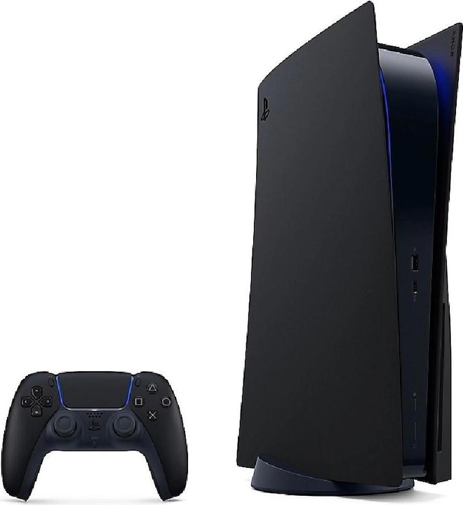 Actual product image Sony PS5 Standard Cover Midnight Black