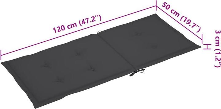 Actual product image vidaXL Gartenstuhl