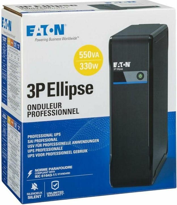 Actual product image Eaton USV 3P550I 550VA 330W IEC (550 VA, 330 W, Standby UPS)