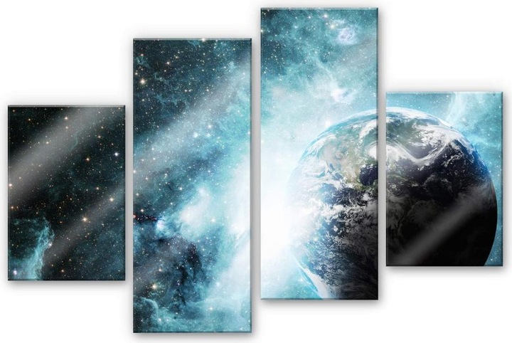 Produktbild Trenddeko In einer fernen Galaxie (4-teilig) (60 x 150 cm, 70 x 100 cm)