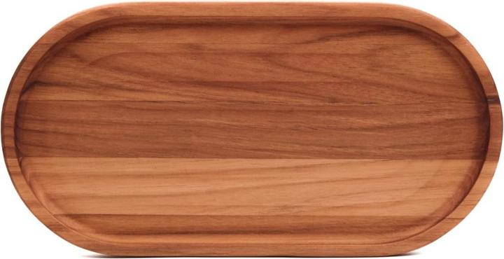 TeakHaus Essential Serviertablett oval M mit Rand