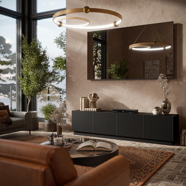 Image du produit Cama LIVERTI TV cabinet 200x42x48 black (200 x 42 x 48 cm)