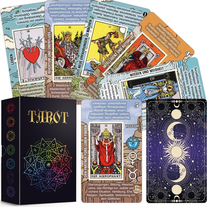 Actual product image Tarotika Tarotkarten-Set für Anfänger mit deutschen Bedeutungen (German)