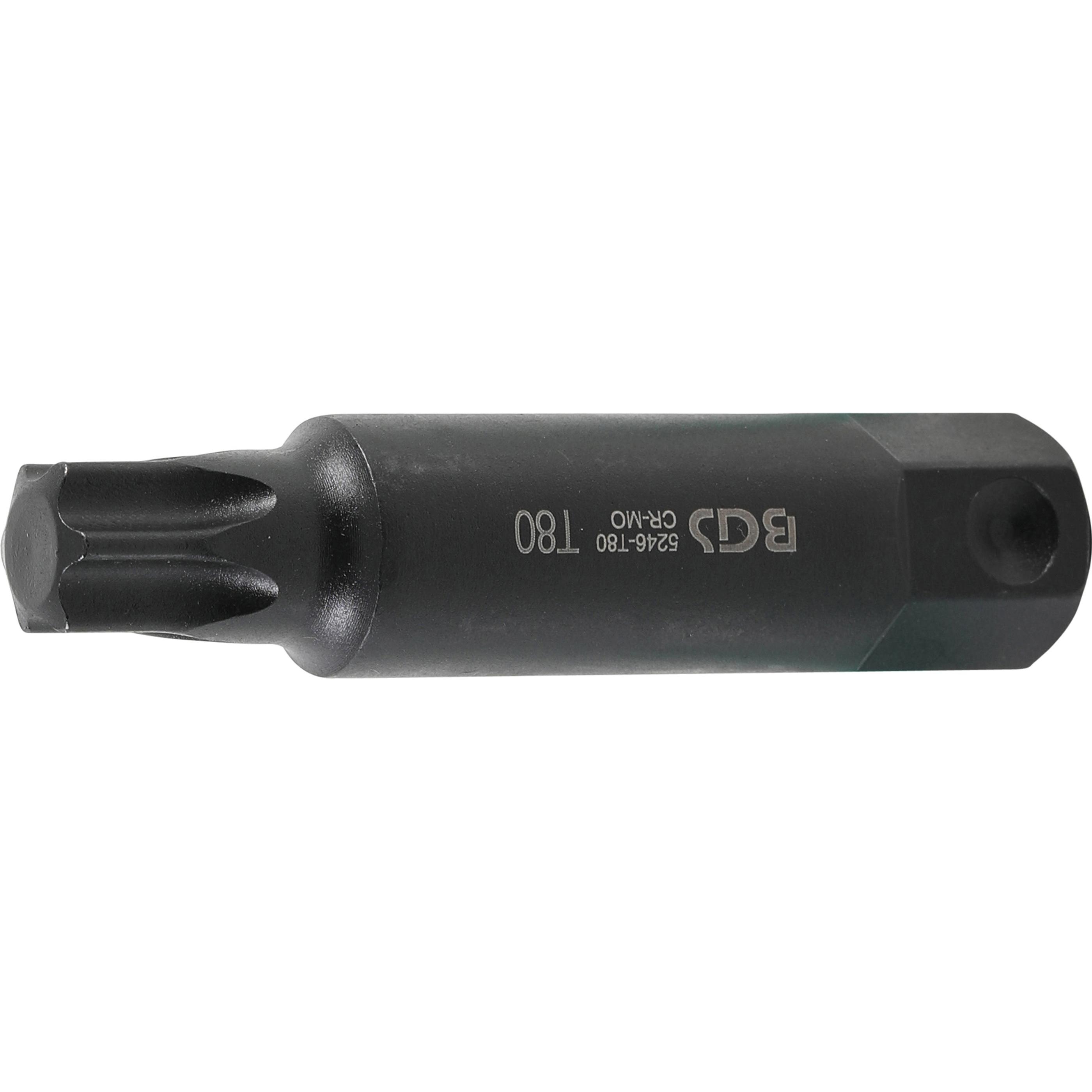 BGS, Bits, Bit Länge 100 mm Antrieb Aussensechskant 22 mm T-Profil (für Torx) T80 (T80)