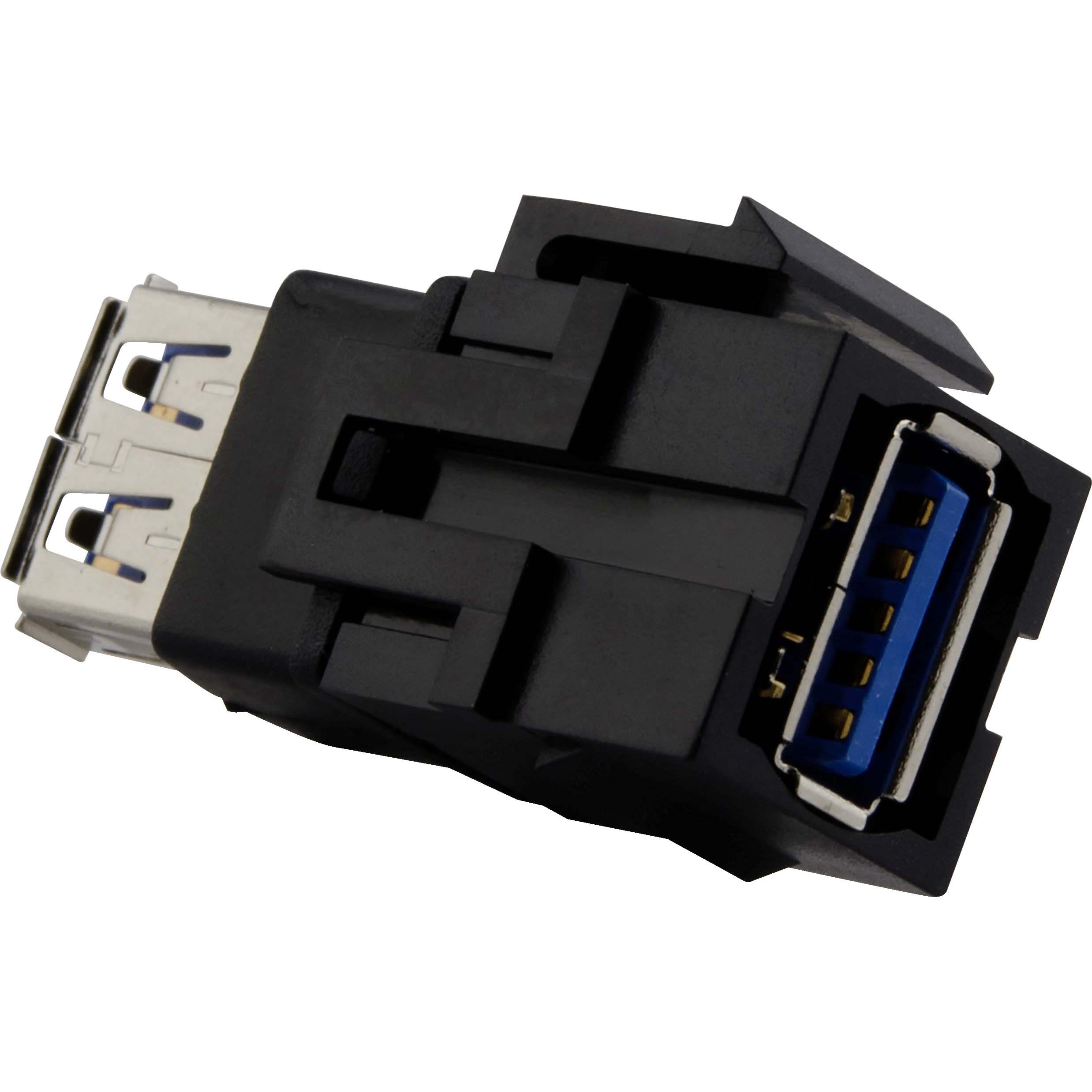 Schneider Electric USB-Keystone USB 3.0 schwarz MTN4582-0001, Netzwerk Zubehör