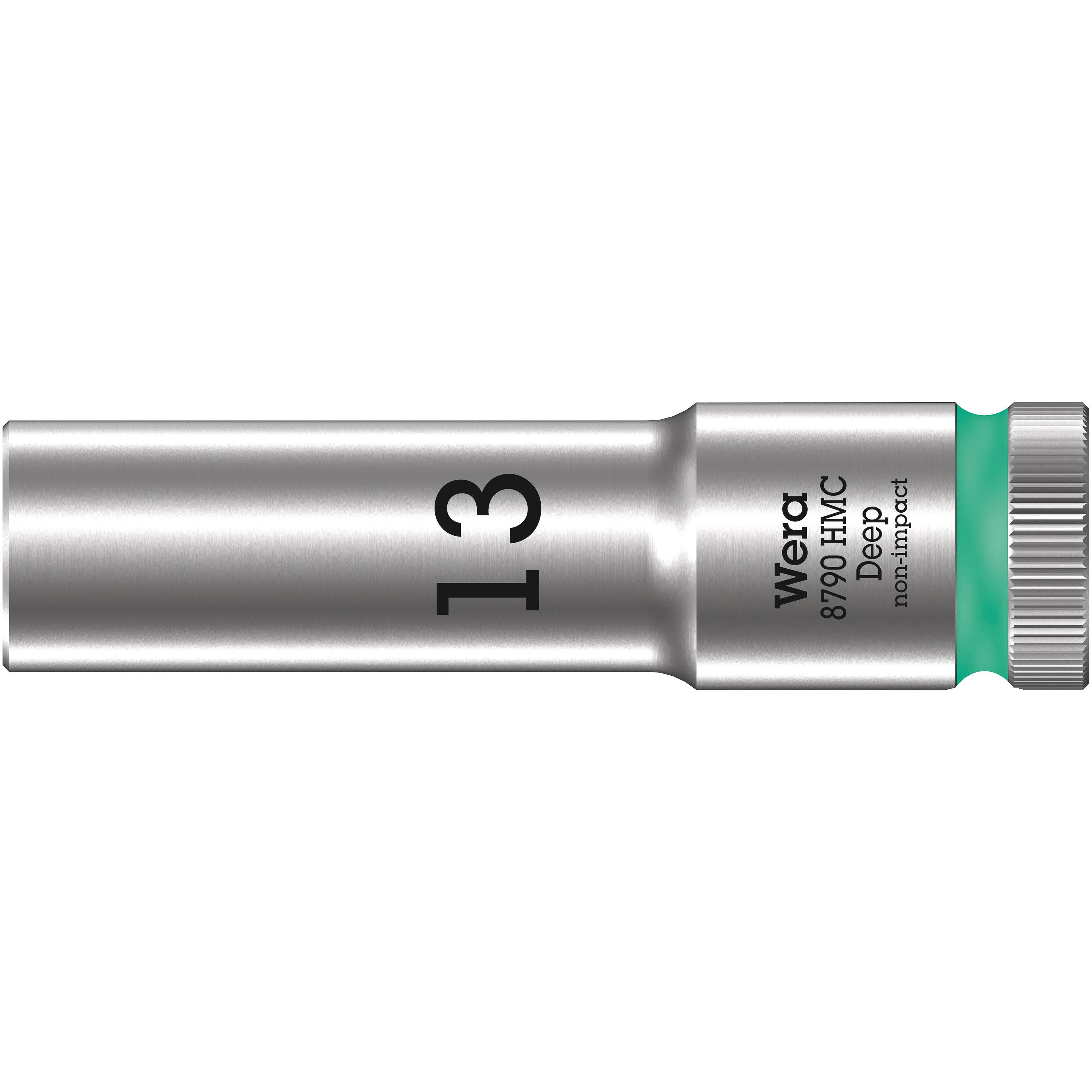 Wera, Steckschlüssel + Stecknuss, 8790 HMC Deep 13,0 (13 mm)