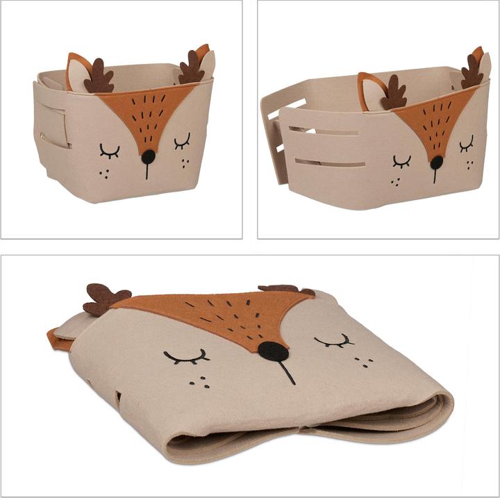 Actual product image Relaxdays Storage basket (1 x, 27 x 18 x 24 cm)