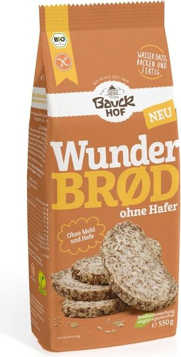 Produktbild Bauckhof Backmischung Wunderbrot ohne Hafer (550 g)