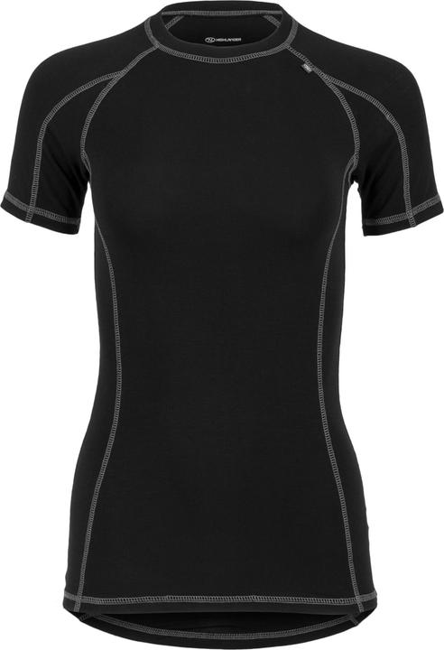 Actual product image Highlander Bamboo 190 Womens S/S Top Black L (L)
