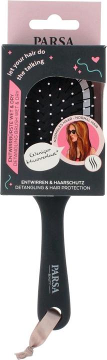 Immagine prodotto Parsa Beauty PARSA Spazzola districante Wamp & Dry, ovale, nera Small
