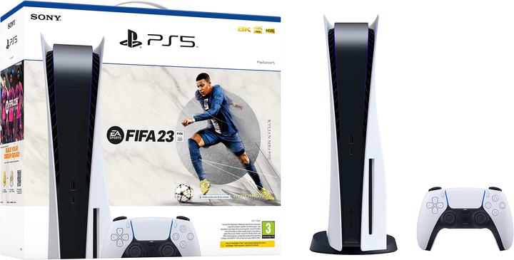 Actual product image Sony Playstation PS5 FIFA 23 Package825 GB, white