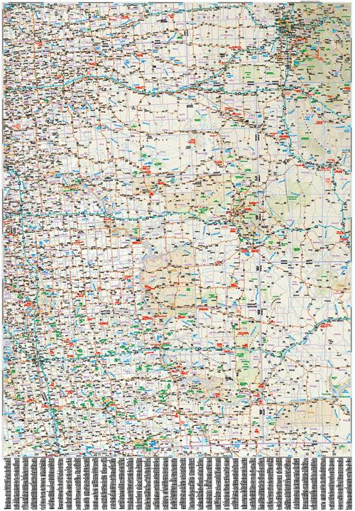 Actual product image Map USA 02, North (1:1,250,000) : Idaho, Montana, Wyoming, North Dakota, Sout...