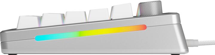 Actual product image Glorious GMMK 3 Pro HE 75 % Custom Gaming Keyboard - Pre-Built, ANSI (US), Fox HE Switches, silver (US, Cable)