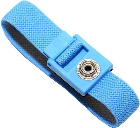 Actual product image RND Antistatic adjustable hypoallergenic wrist strap, 4 mm, Blue