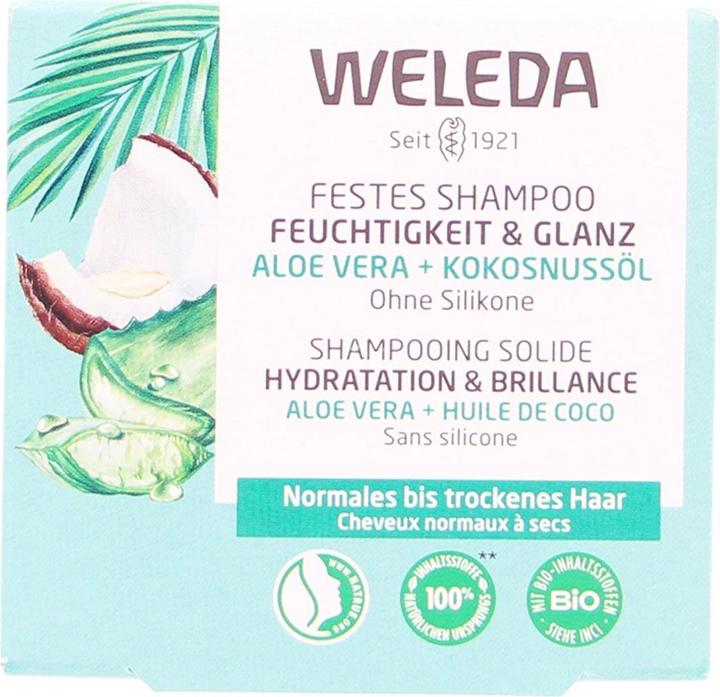 Actual product image Weleda Moisture and shine (Solid shampoo, 50 g)