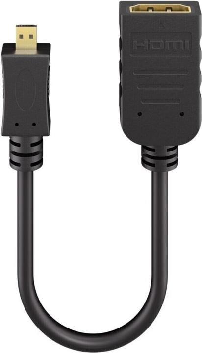 Actual product image Goobay Micro HDMI D – HDMI Buchse (0.15 m)