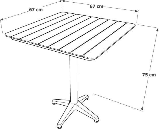 Image du produit Ezeis 1 set (1 table + 4 chaises) (67 x 75 x 67 cm)
