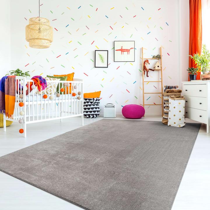 Produktbild TT Home Wohnzimmer Kurzflor Einfarbig Modernes Design Waschbar (280 x 200 cm)