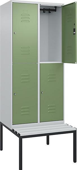 Actual product image C+P Double-decker locker Classic PLUS bench seat (80 cm, 212 cm)