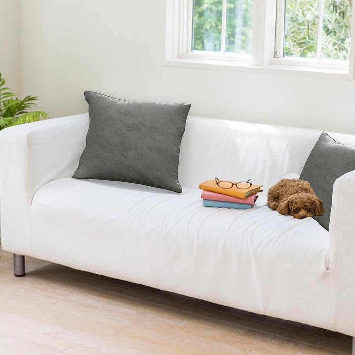 Image du produit Intirilife 2x taies d'oreiller en velours 40x40 cm (40 x 40 cm)