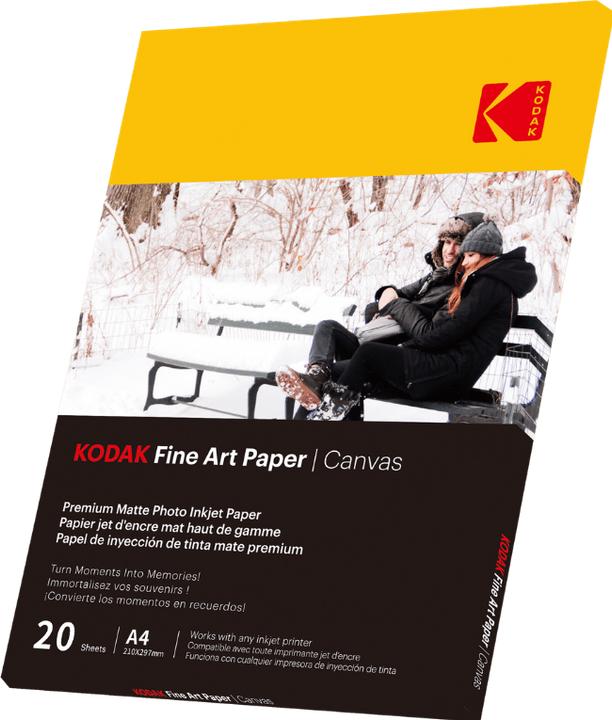 Actual product image Kodak Fine Art Paper 230g Matte Coated Canvas A4x20 (230 g/m², 20 pcs.)