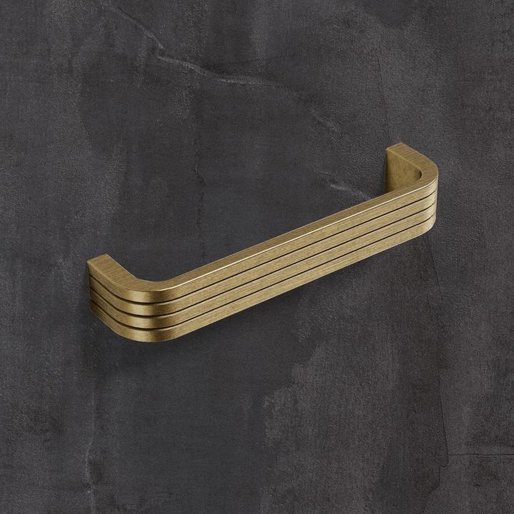 Produktbild Hettich Griff Pomezia Messing Optik antik 128 mm