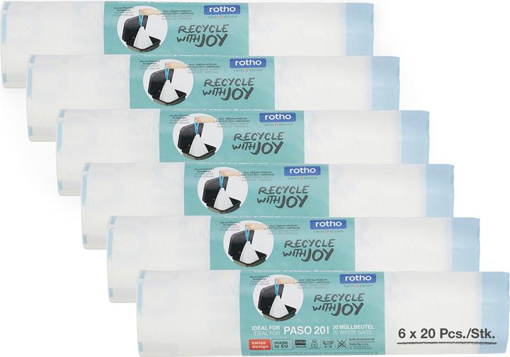 Rotho Set Müllbeutel 20 Stück 20 l PASO (120x, 20 l)