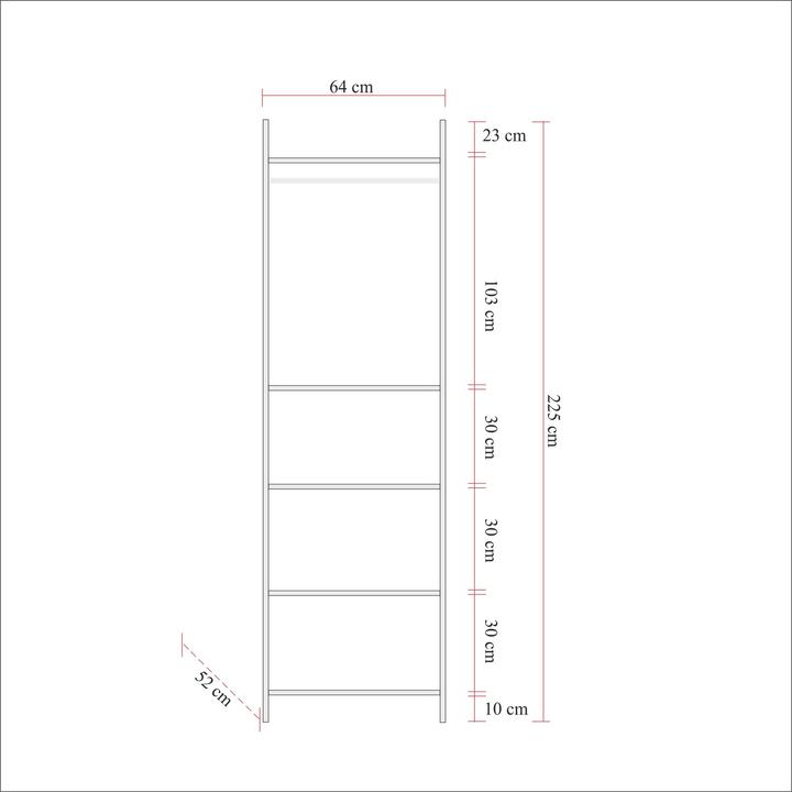 Image du produit Hanah Home Axel (64 x 52 x 225 cm)