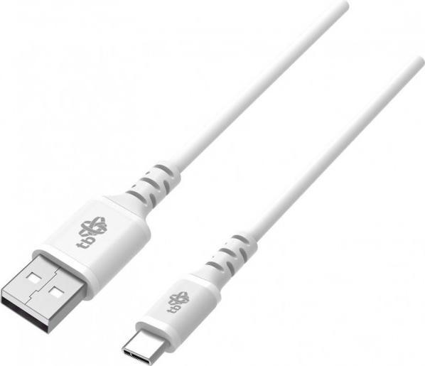 Image du produit Câble de recharge rapide USB-USB-C blanc de 1 m en silicone (1 m, USB 2.0)