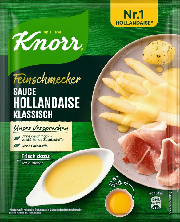 Produktbild Knorr Feinschmecker Sauce Hollandaise "klassisch" 1/4 l (35 g)