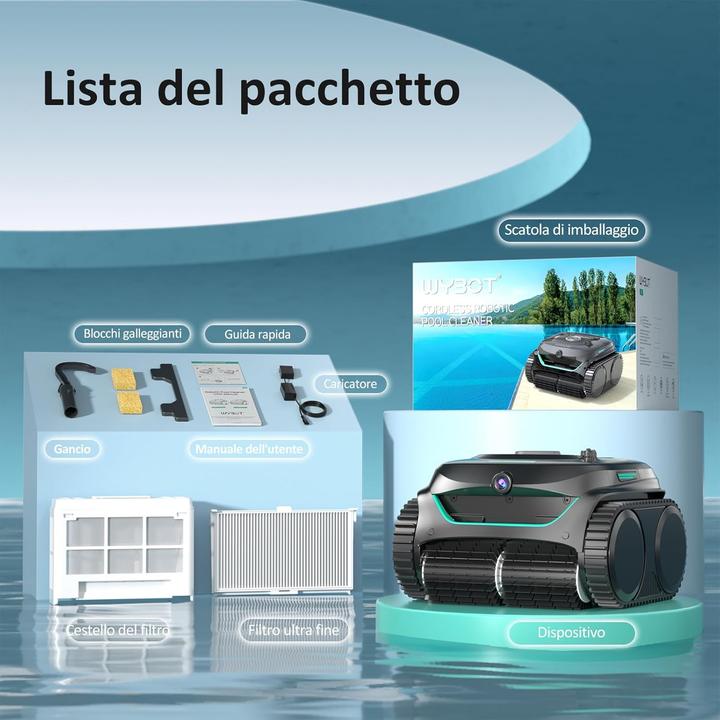 Produktbild Wybot C2 Pro Vision wireless pool cleaning robot