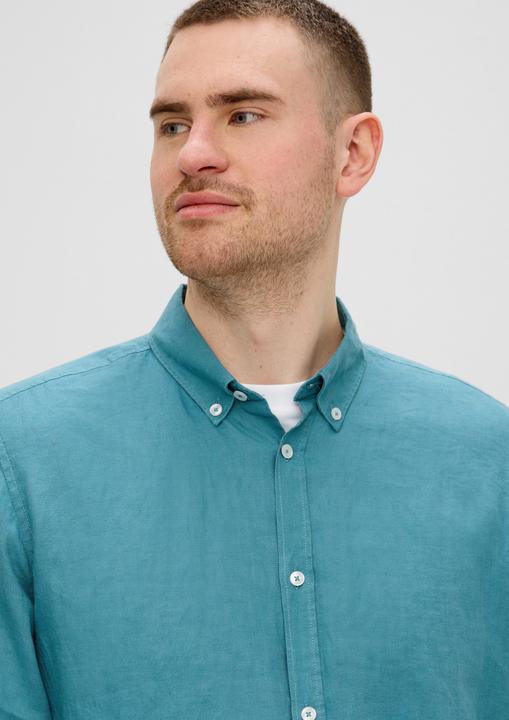 Produktbild S.Oliver Hemd Leinenhemd mit Button-Down-Kragen (XXL)