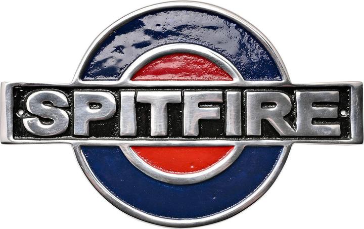 Actual product image Harvey Makin RAF Cast Aluminium Plaque - Spitfire